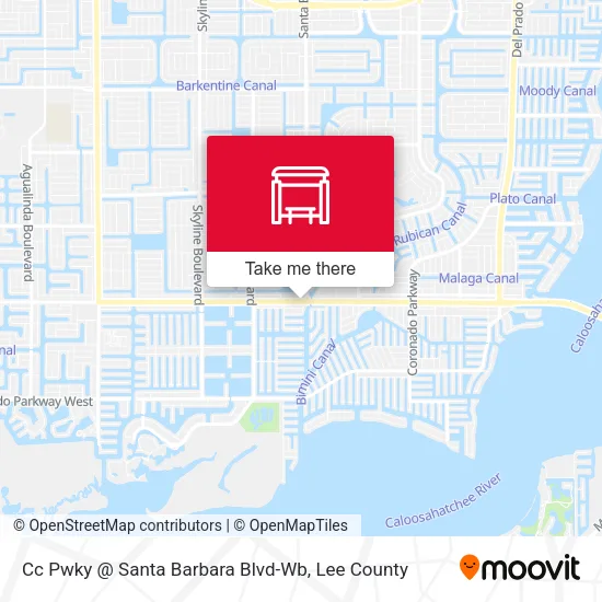 Mapa de Cc Pwky @ Santa Barbara Blvd-Wb