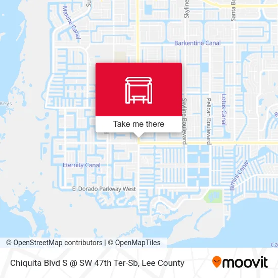 Chiquita Blvd S @ SW 47th Ter-Sb map