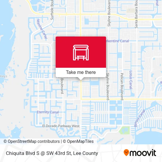 Mapa de Chiquita Blvd S @ SW 43rd St