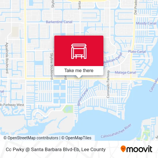 Mapa de Cc Pwky @ Santa Barbara Blvd-Eb