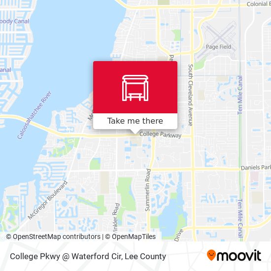 Mapa de College Pkwy @ Waterford Cir