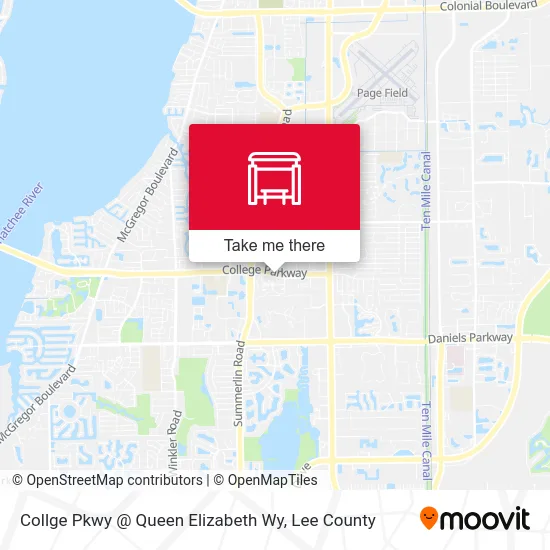Collge Pkwy @ Queen Elizabeth Wy map