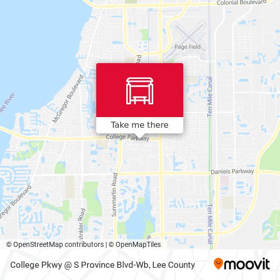 College Pkwy @ S Province Blvd-Wb map