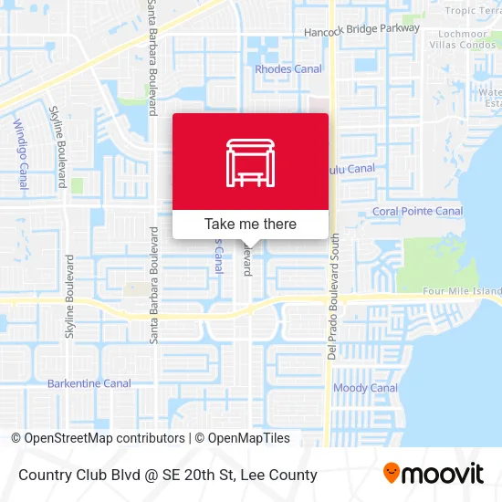 Mapa de Country Club Blvd @ SE 20th St