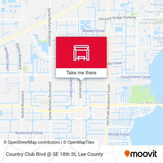 Mapa de Country Club Blvd @ SE 18th St
