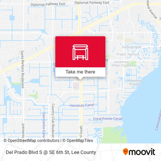 Del Prado Blvd S @ SE 6th St map