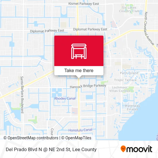 Del Prado Blvd N @ NE 2nd St map