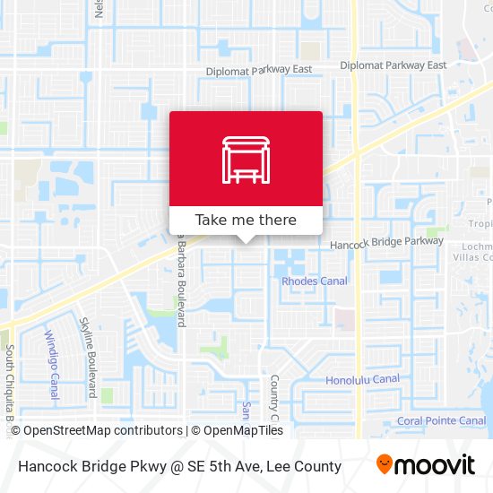 Mapa de Hancock Bridge Pkwy @ SE 5th Ave