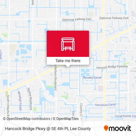 Mapa de Hancock Bridge Pkwy @ SE 4th Pl