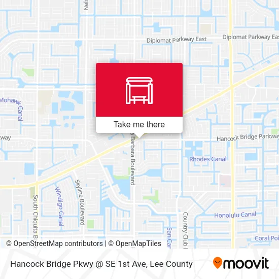 Mapa de Hancock Bridge Pkwy @ SE 1st Ave