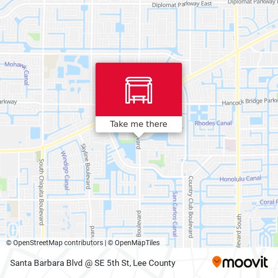 Mapa de Santa Barbara Blvd @ SE 5th St