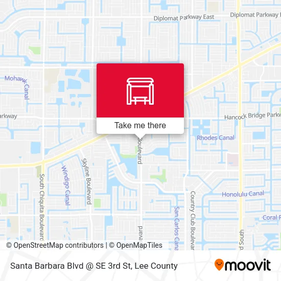 Mapa de Santa Barbara Blvd @ SE 3rd St