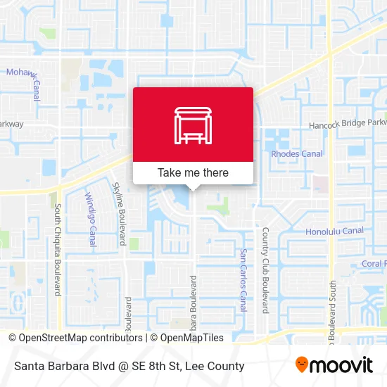 Mapa de Santa Barbara Blvd @ SE 8th St