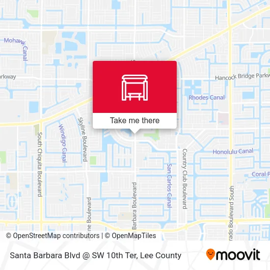 Mapa de Santa Barbara Blvd @ SW 10th Ter