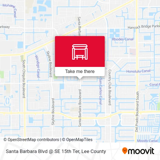 Mapa de Santa Barbara Blvd @ SE 15th Ter