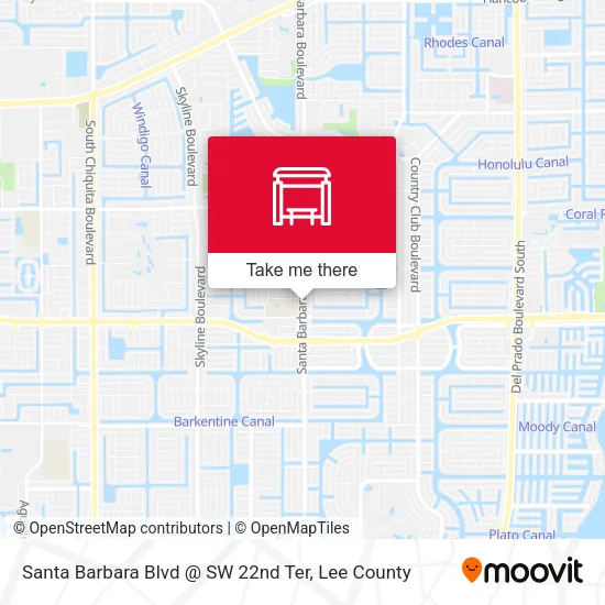 Mapa de Santa Barbara Blvd @ SW 22nd Ter
