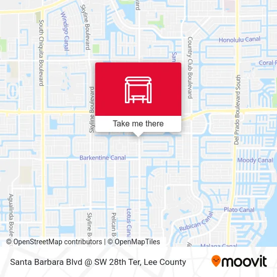 Mapa de Santa Barbara Blvd @ SW 28th Ter