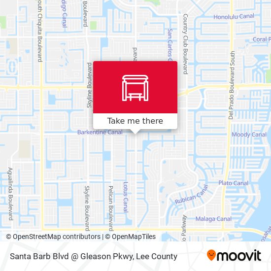 Santa Barb Blvd @ Gleason Pkwy map