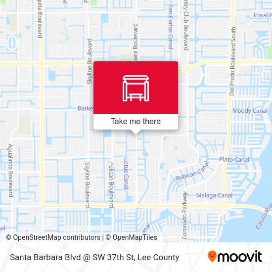 Mapa de Santa Barbara Blvd @ SW 37th St