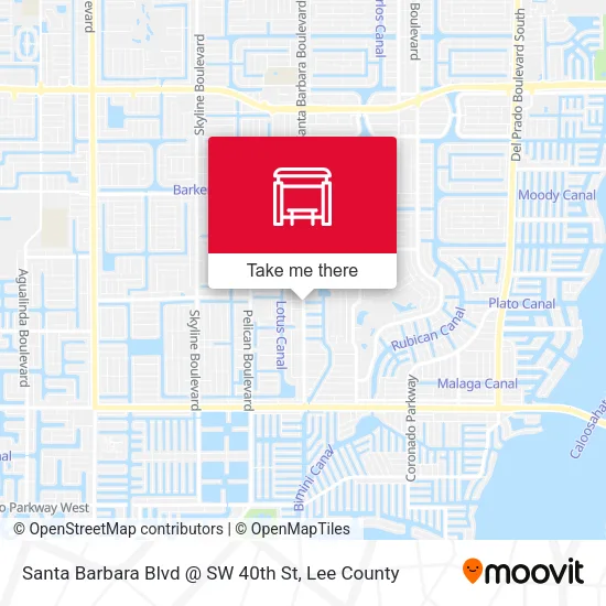 Mapa de Santa Barbara Blvd @ SW 40th St