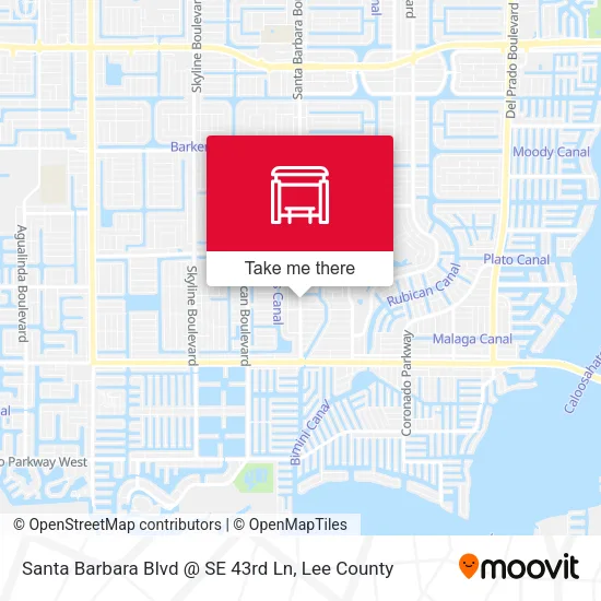 Mapa de Santa Barbara Blvd @ SE 43rd Ln