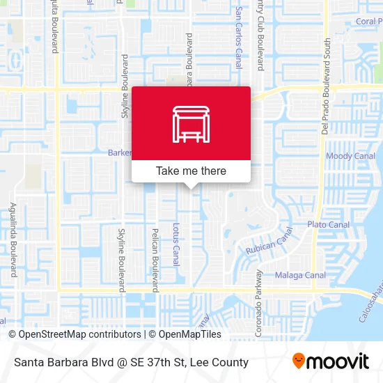 Mapa de Santa Barbara Blvd @ SE 37th St