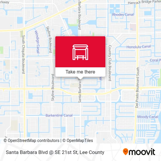 Santa Barbara Blvd @ SE 21st St map