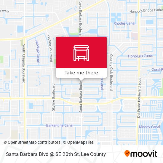 Santa Barbara Blvd @ SE 20th St map
