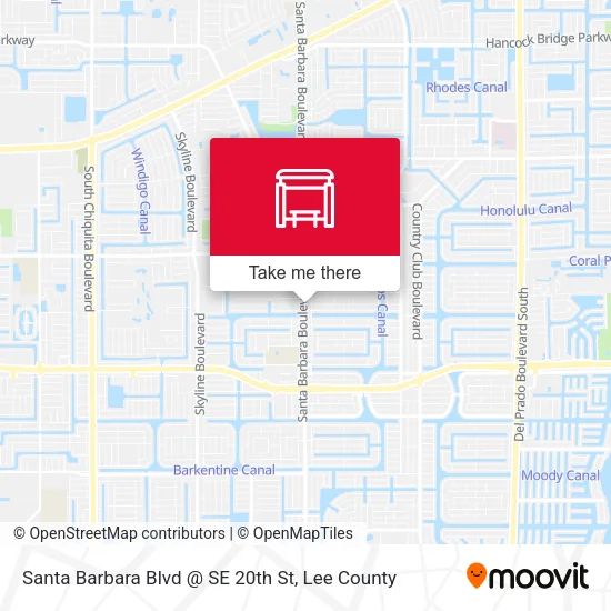Mapa de Santa Barbara Blvd @ SE 20th St
