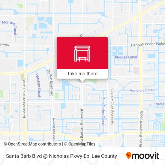 Mapa de Santa Barb Blvd @ Nicholas Pkwy-Eb