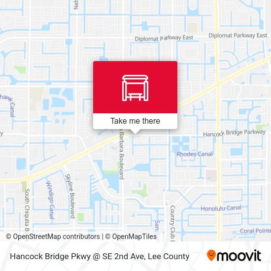 Mapa de Hancock Bridge Pkwy @ SE 2nd Ave