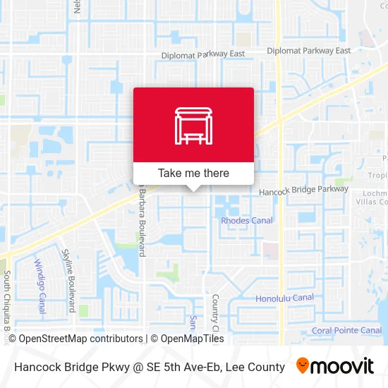 Hancock Bridge Pkwy @ SE 5th Ave-Eb map