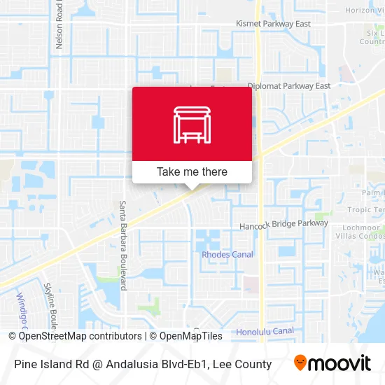 Mapa de Pine Island Rd @ Andalusia Blvd-Eb1