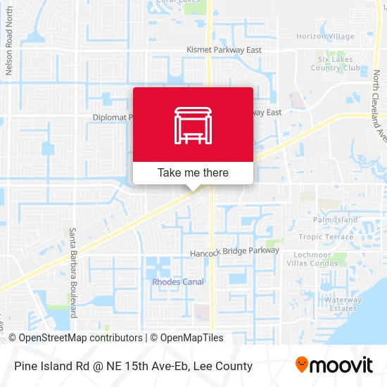 Pine Island Rd @ NE 15th Ave-Eb map