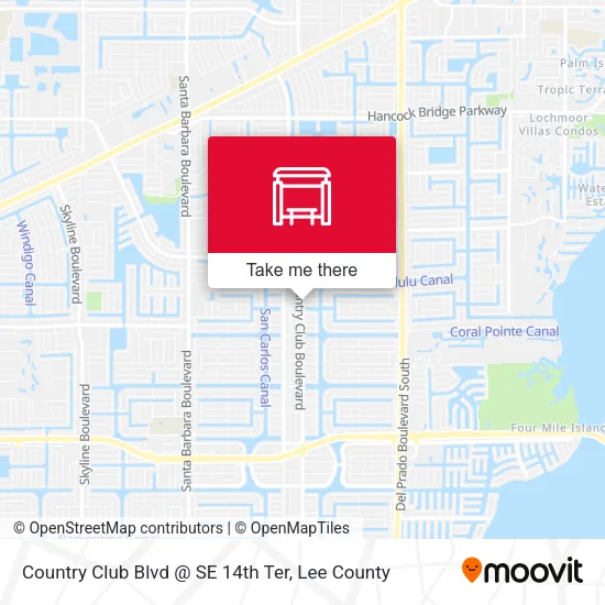 Mapa de Country Club Blvd @ SE 14th Ter