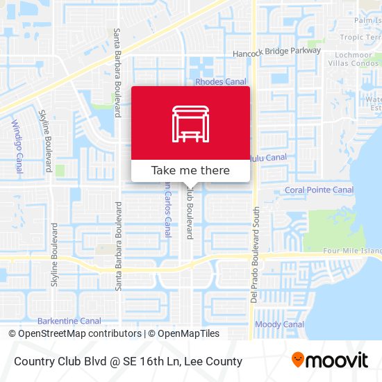 Mapa de Country Club Blvd @ SE 16th Ln