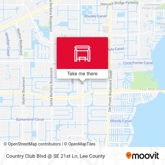 Mapa de Country Club Blvd @ SE 21st Ln