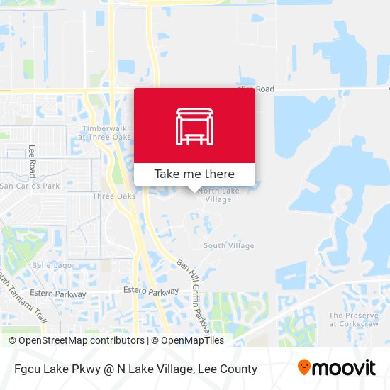 Fgcu Lake Pkwy @ N Lake Village map