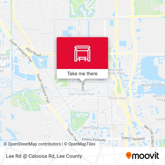 Lee Rd @ Caloosa Rd map