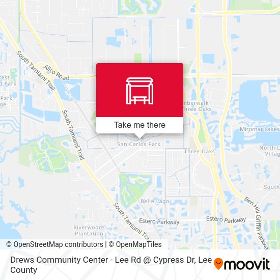 Mapa de Drews Community Center - Lee Rd @ Cypress Dr