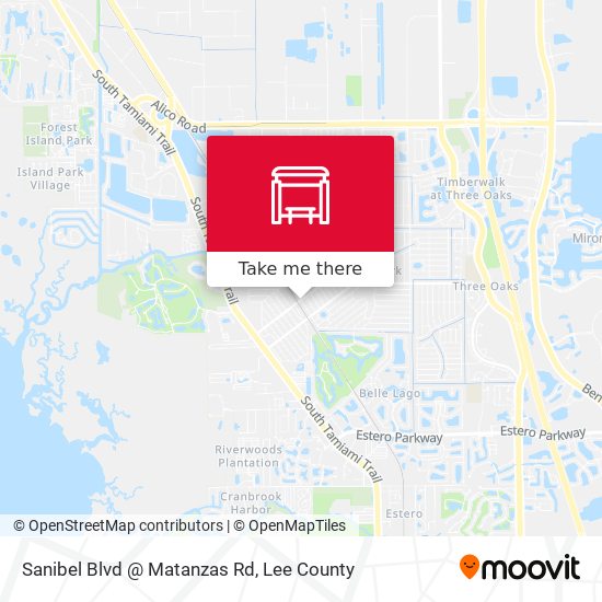 Mapa de Sanibel Blvd @ Matanzas Rd