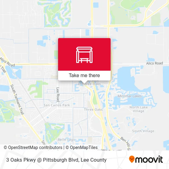 3 Oaks Pkwy @ Pittsburgh Blvd map