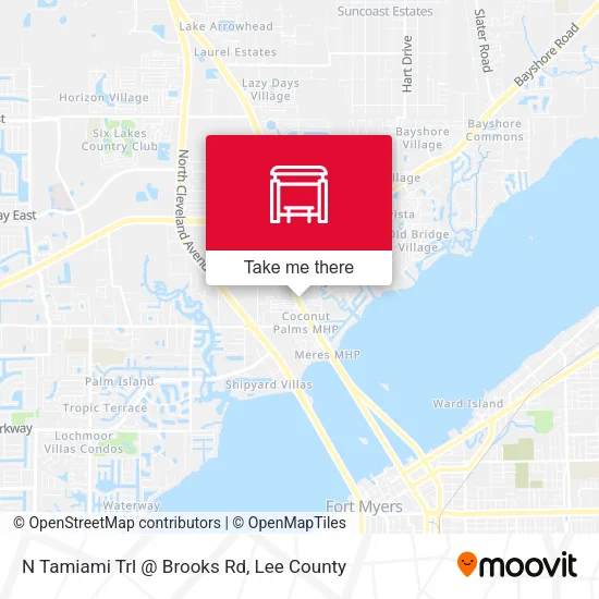 Mapa de N Tamiami Trl @ Brooks Rd