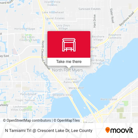 Mapa de N Tamiami Trl @ Crescent Lake Dr