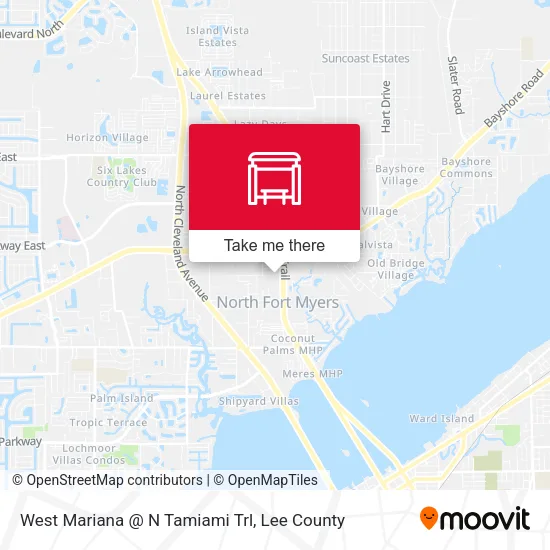 Mapa de West Mariana @ N Tamiami Trl