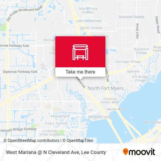 Mapa de West Mariana @ N Cleveland Ave