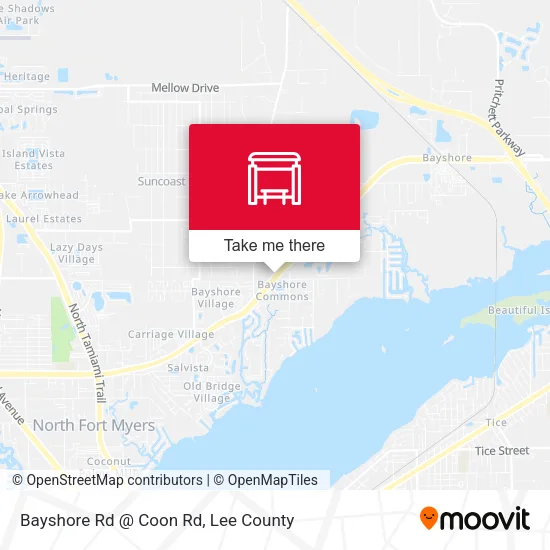 Mapa de Bayshore Rd @ Coon Rd