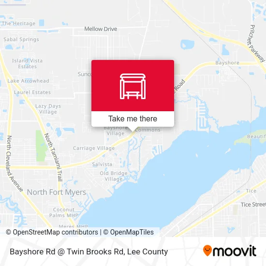 Mapa de Bayshore Rd @ Twin Brooks Rd
