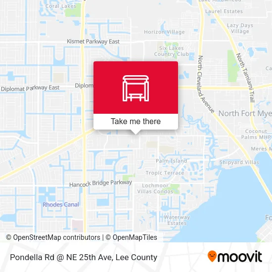 Mapa de Pondella Rd @ NE 25th Ave