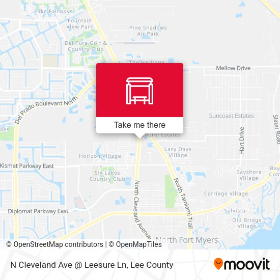 Mapa de N Cleveland Ave @ Leesure Ln